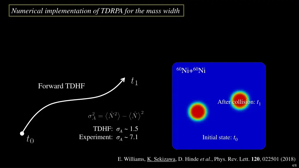 numerical implementation of tdrpa for the mass
