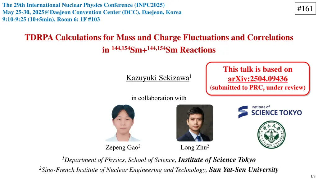 the 29th international nuclear physics conference