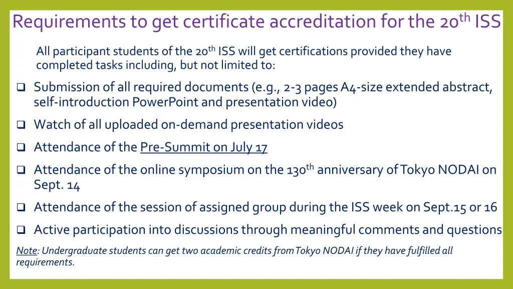 requirements to get certificate accreditation