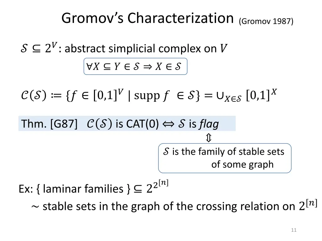 gromov s characterization