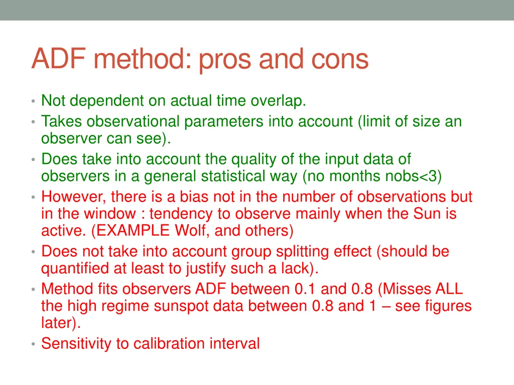 adf method pros and cons