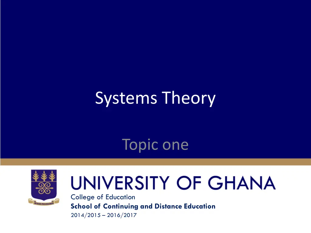 systems theory