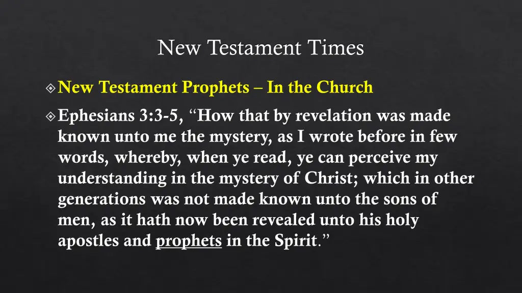 new testament times 1