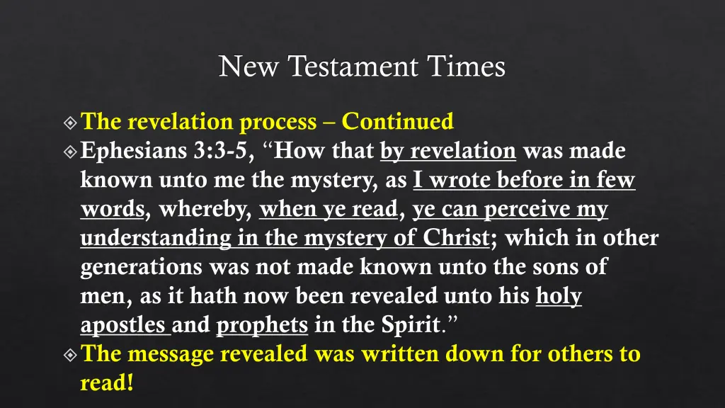 new testament times 4
