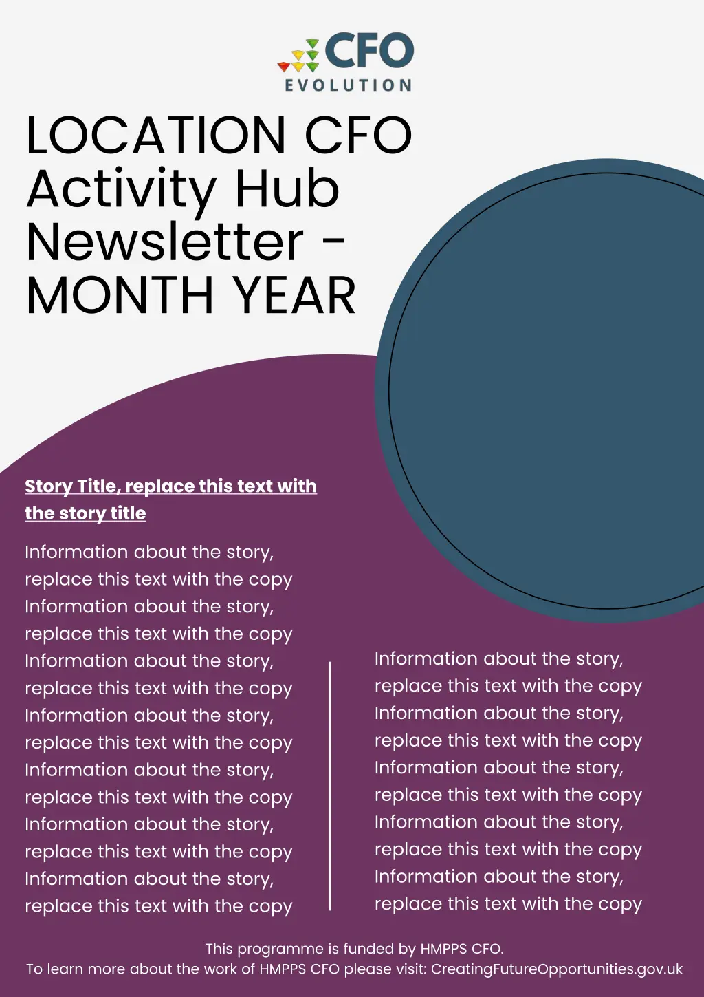 location cfo activity hub newsletter month year