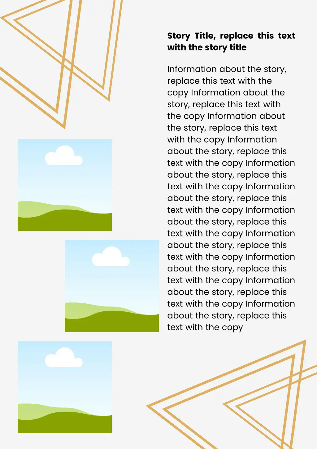 story title replace this text with the story title 2