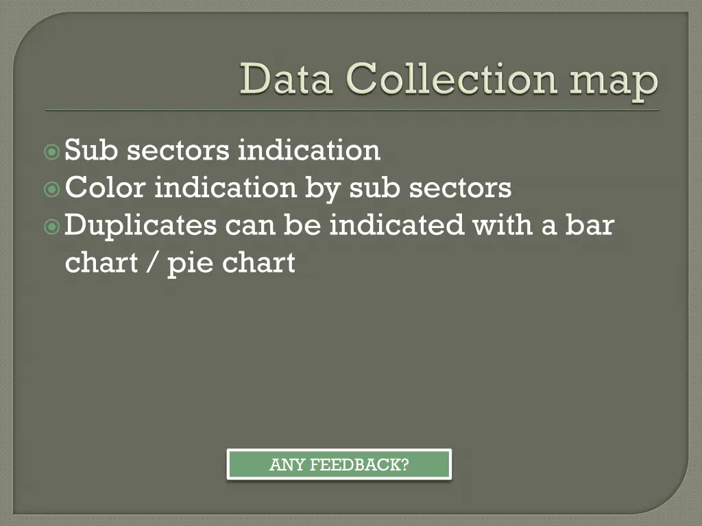 sub sectors indication color indication
