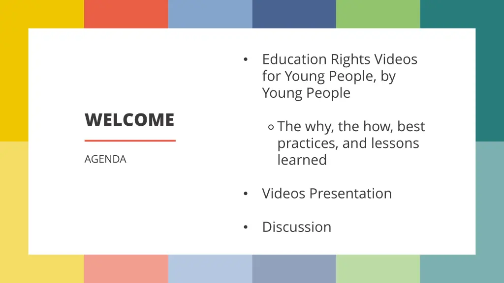 education rights videos for young people by young