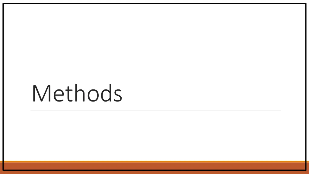 methods