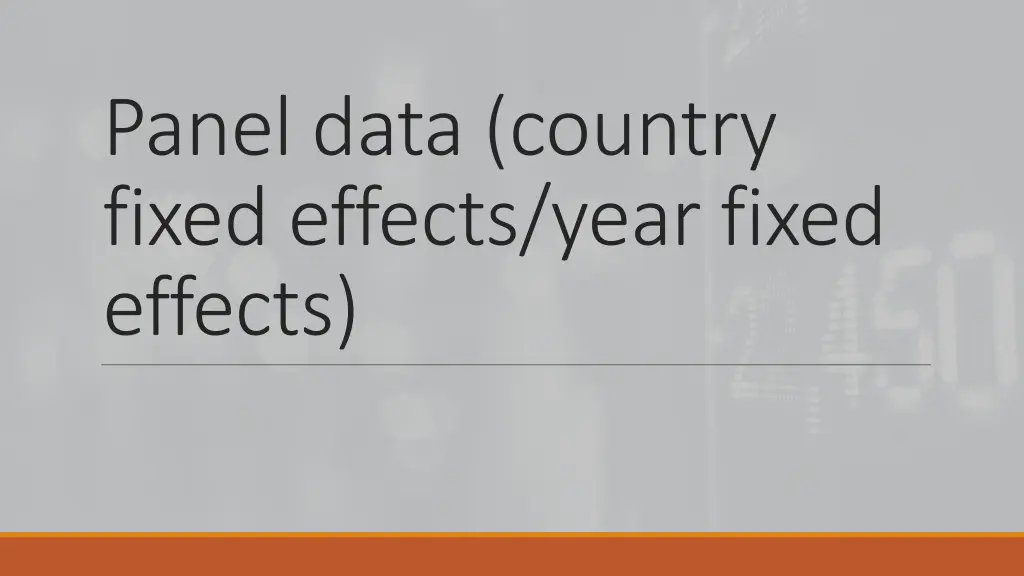 panel data country fixed effects year fixed