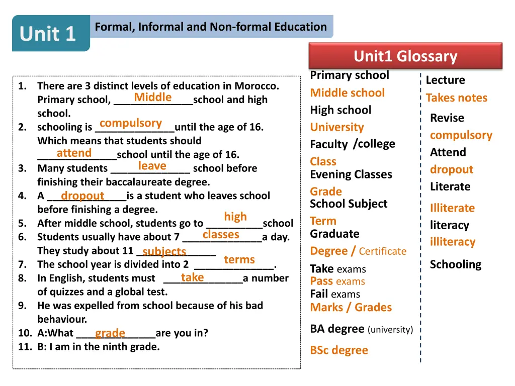 formal informal and non formal education