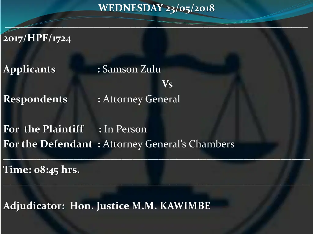 wednesday 23 05 2018 1