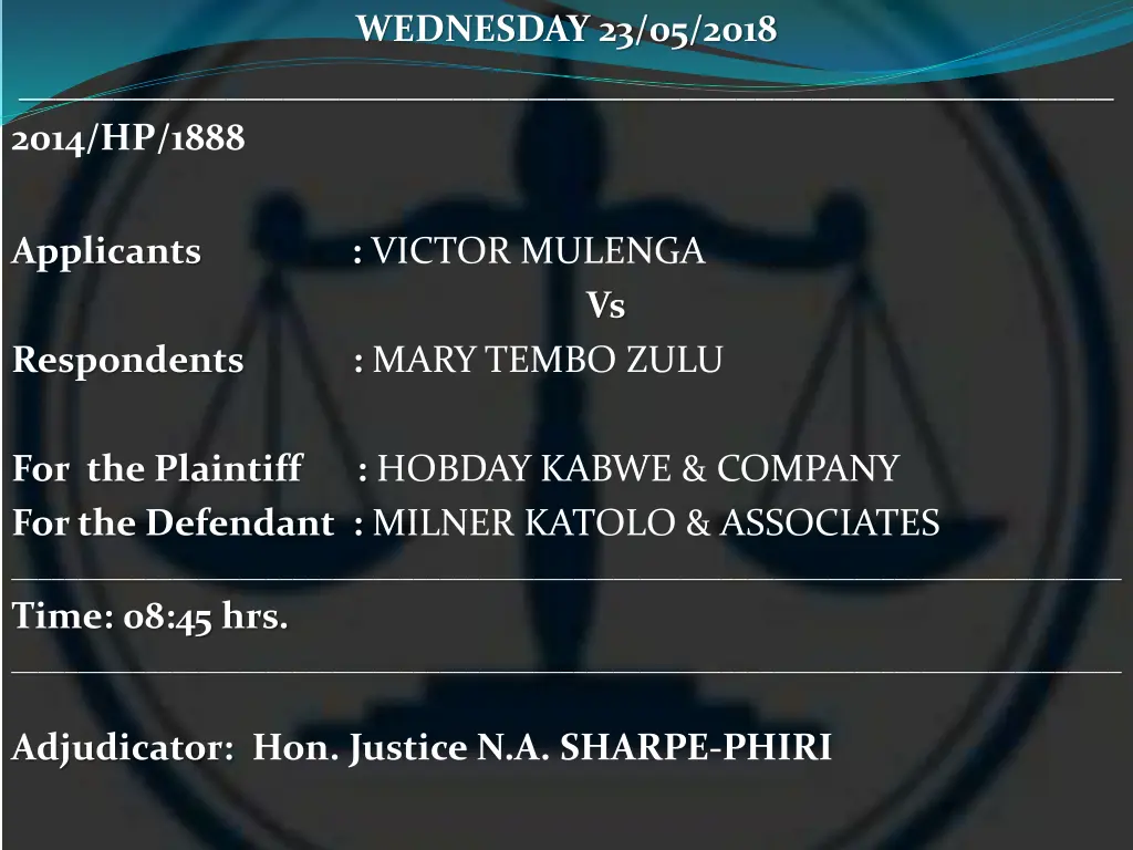 wednesday 23 05 2018 10
