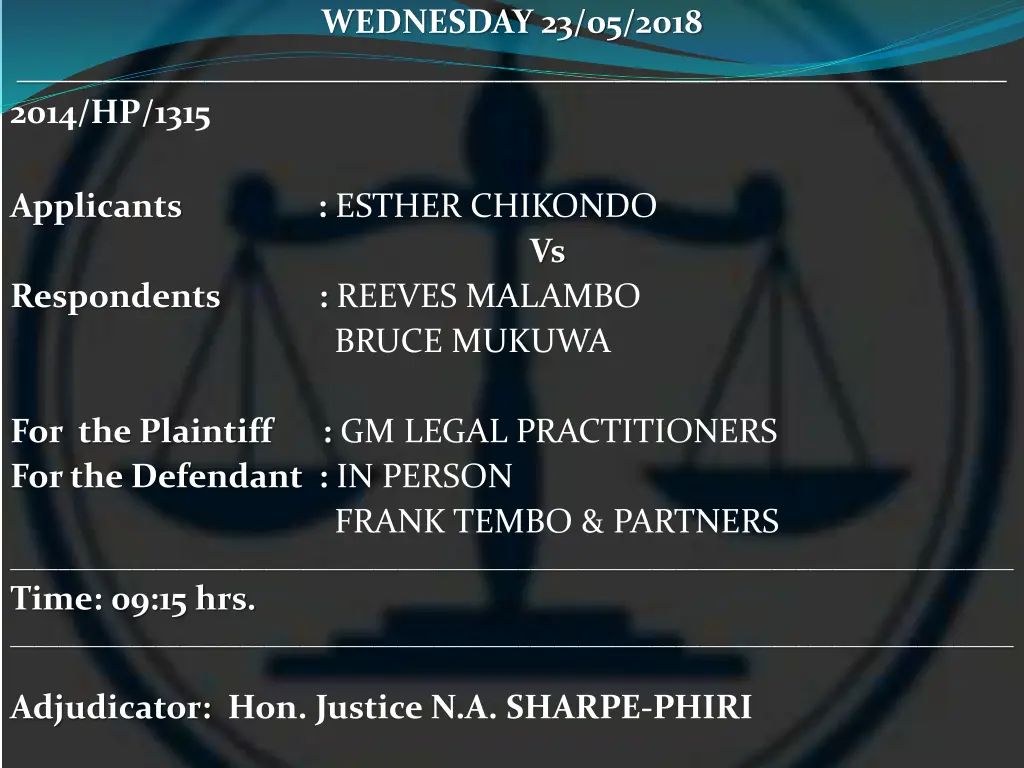 wednesday 23 05 2018 12
