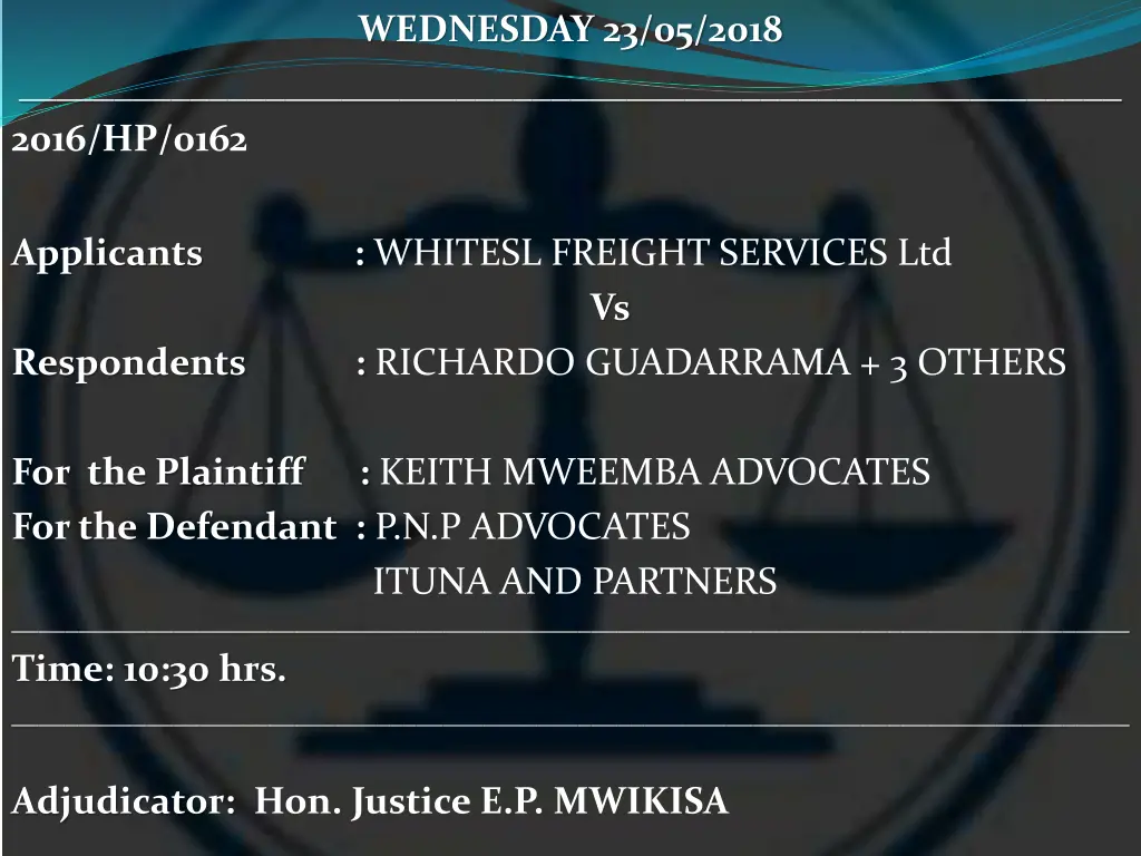 wednesday 23 05 2018 15