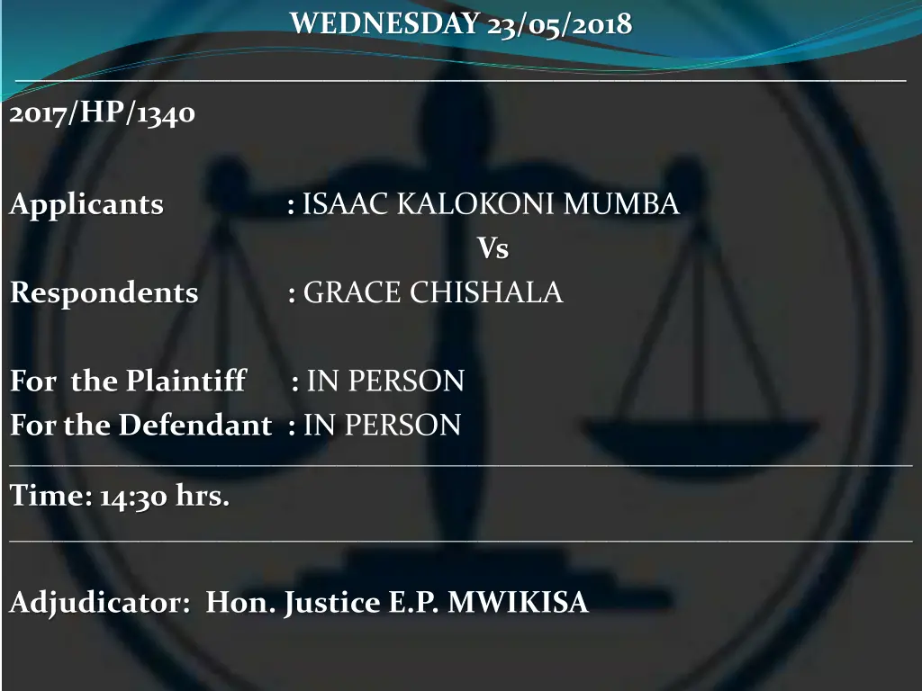 wednesday 23 05 2018 16