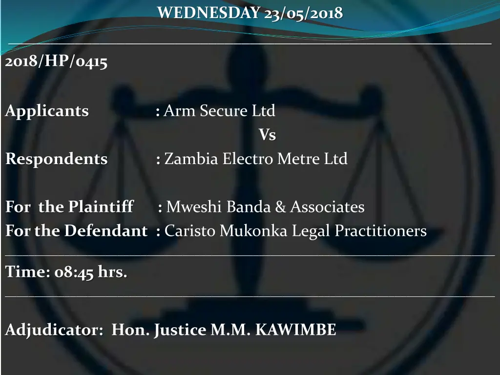 wednesday 23 05 2018 2