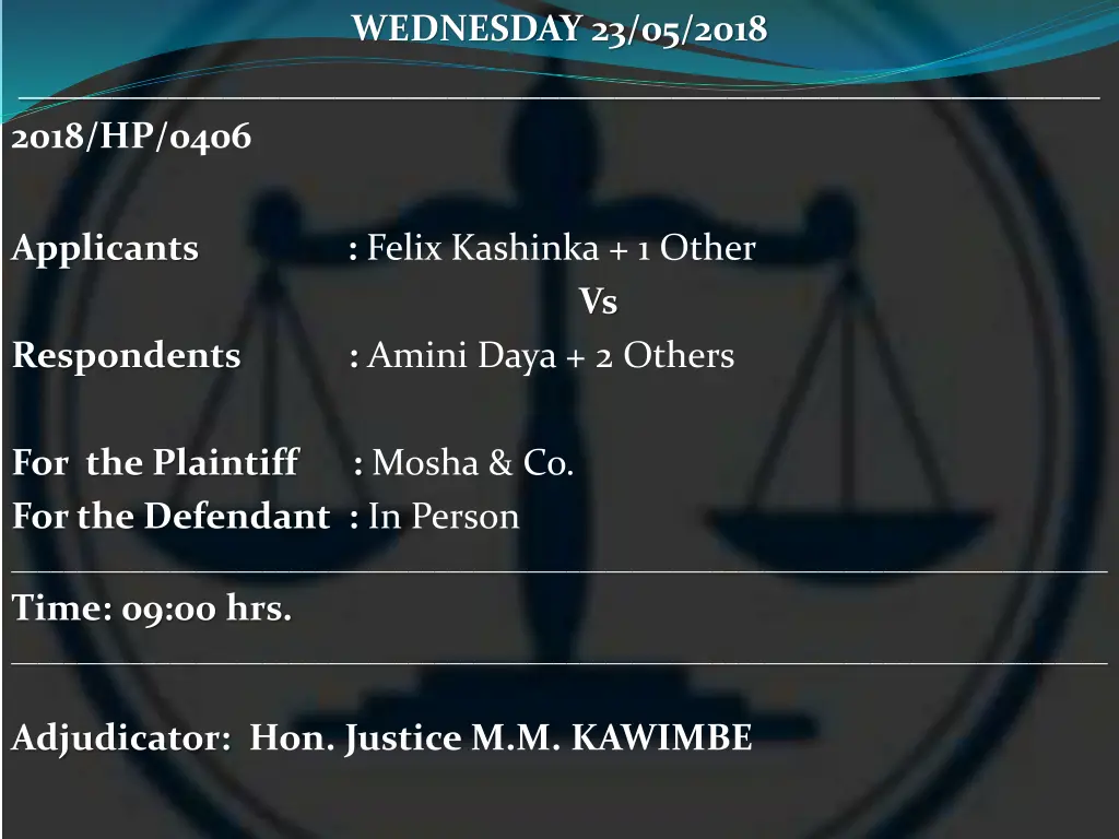 wednesday 23 05 2018 3