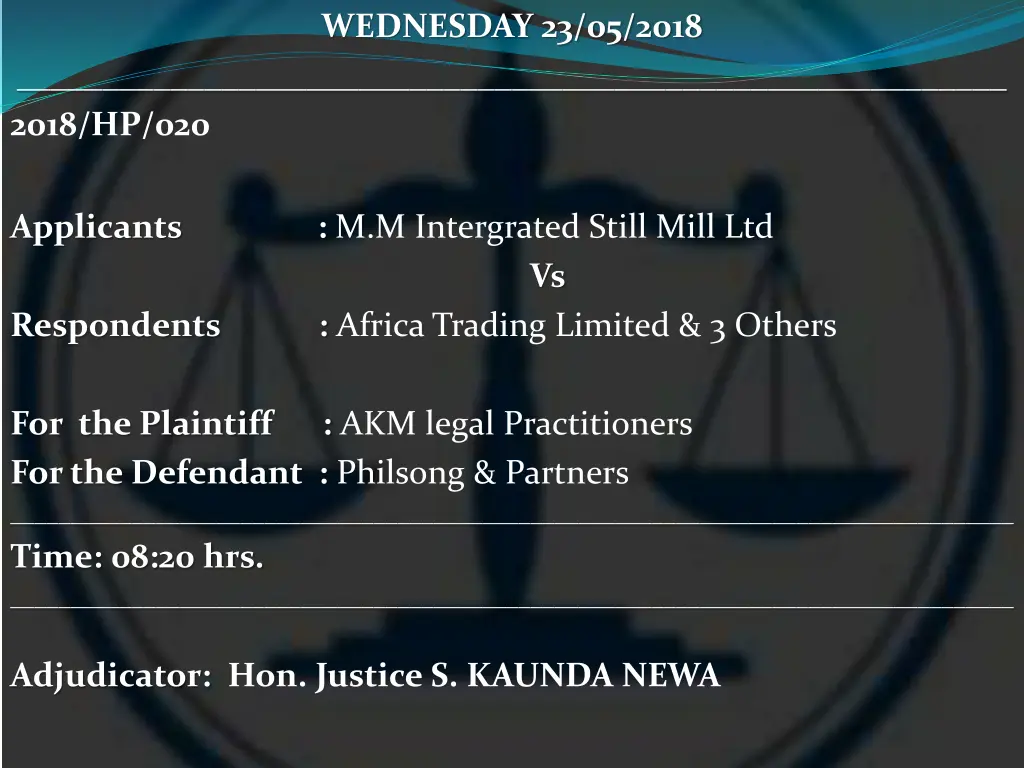 wednesday 23 05 2018 7