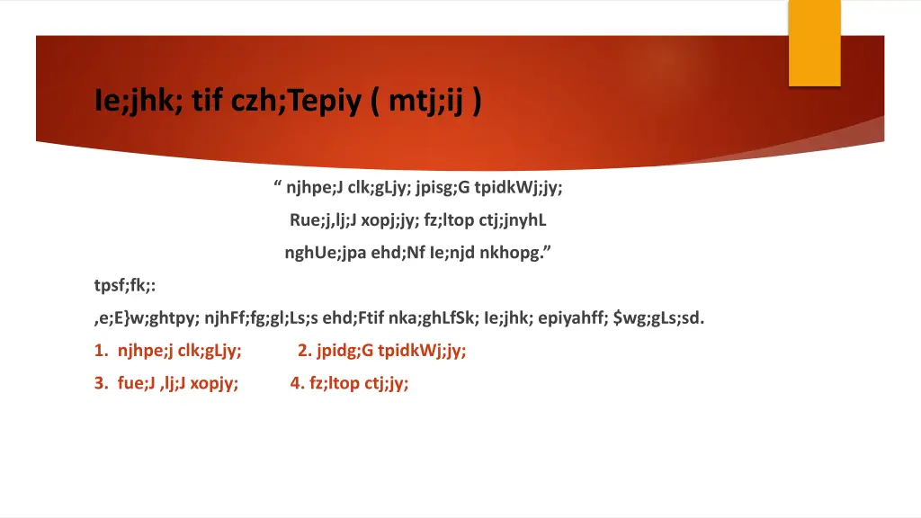 ie jhk tif czh tepiy mtj ij