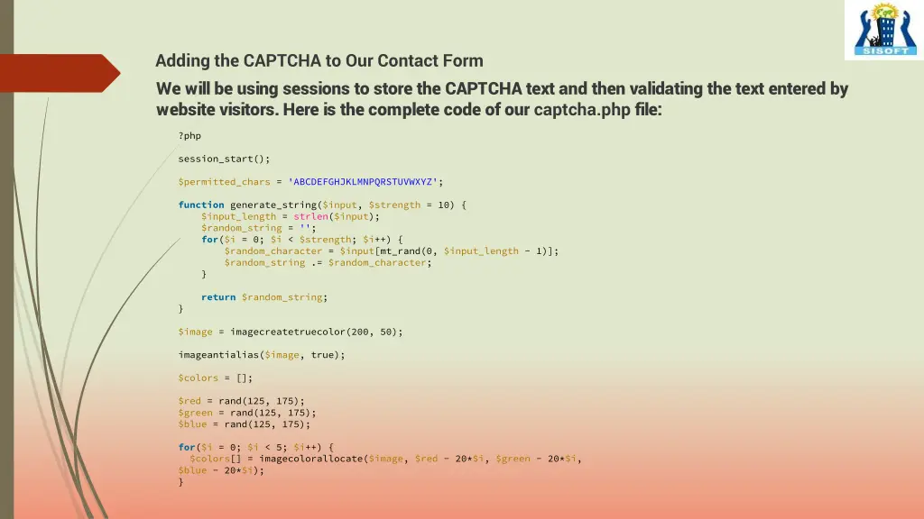 adding the captcha to our contact form we will