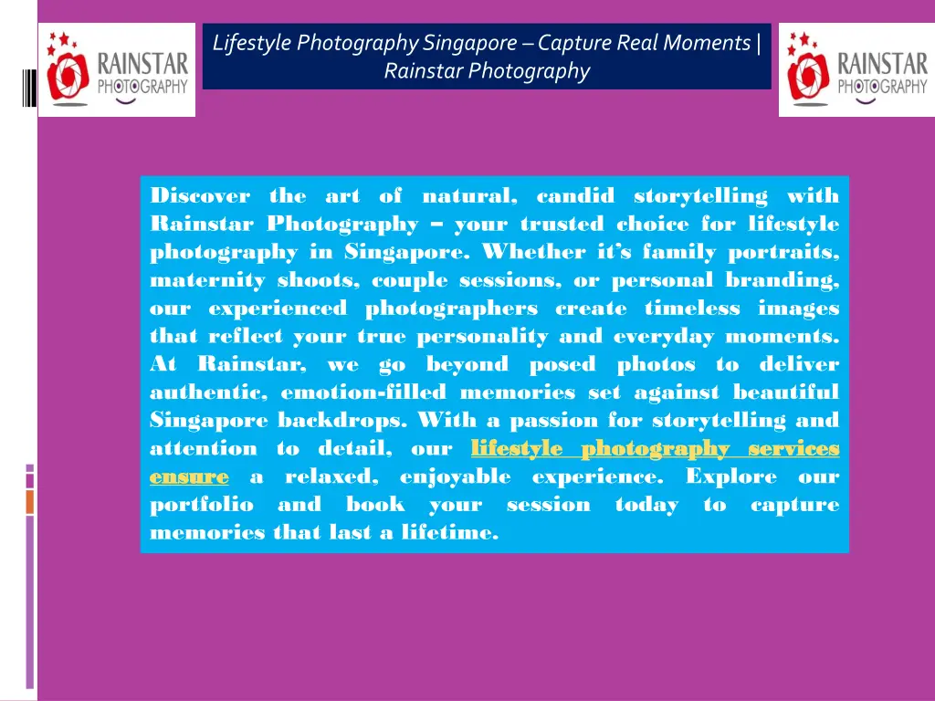 lifestyle photography singapore capture real 3