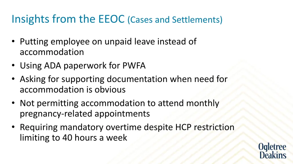 insights from the eeoc cases and settlements 1