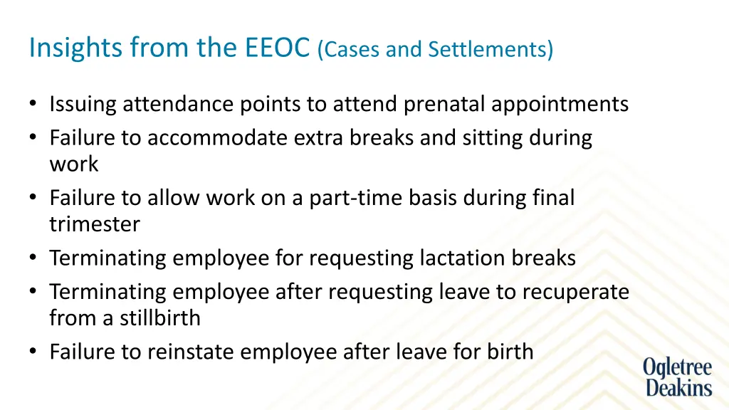 insights from the eeoc cases and settlements