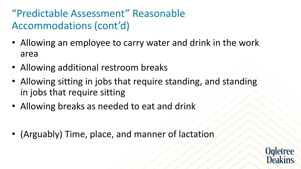 predictable assessment reasonable accommodations 1