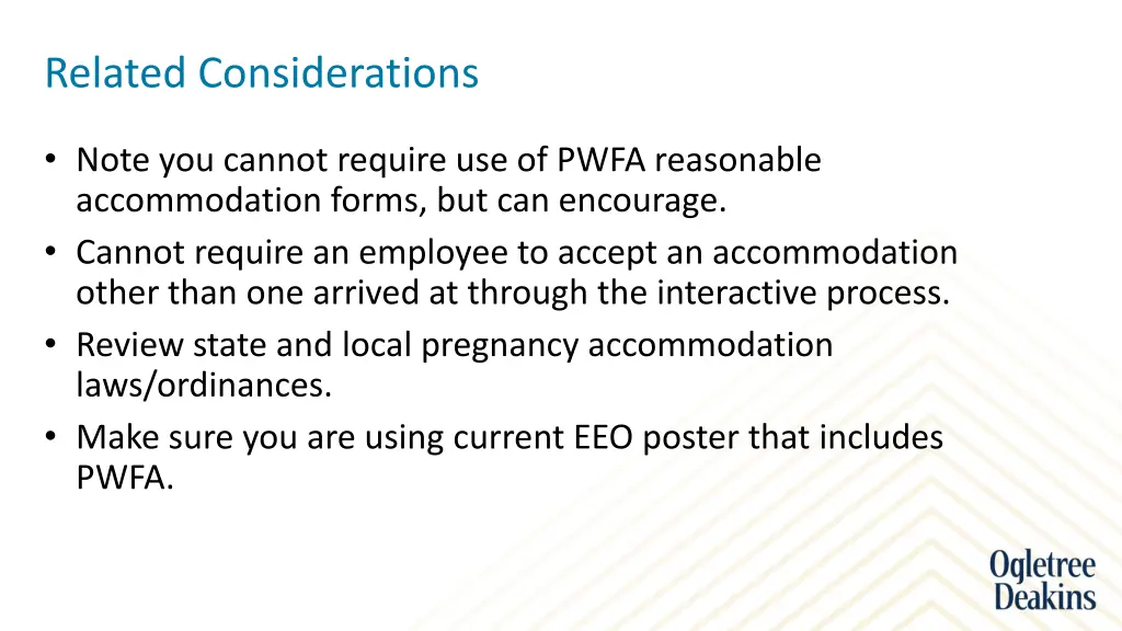 related considerations