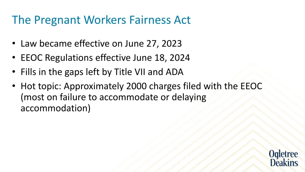 the pregnant workers fairness act