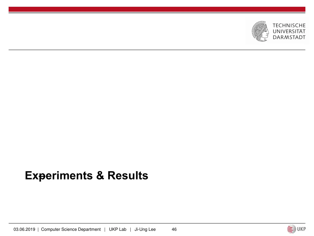 ex eriments results