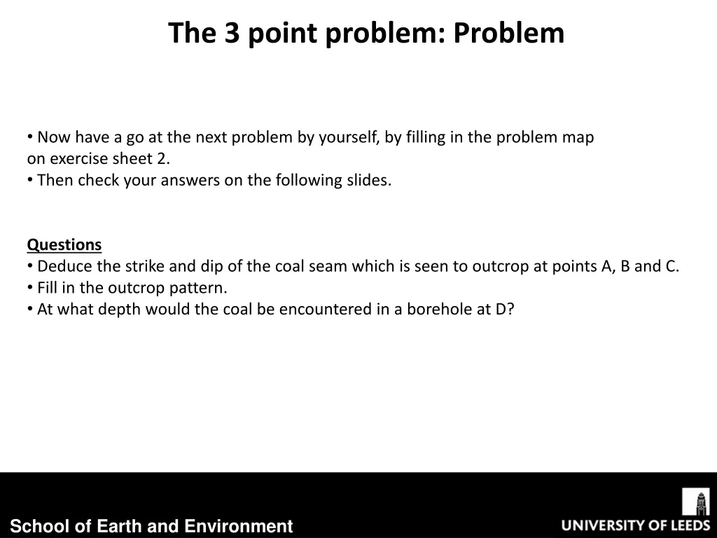 the 3 point problem problem