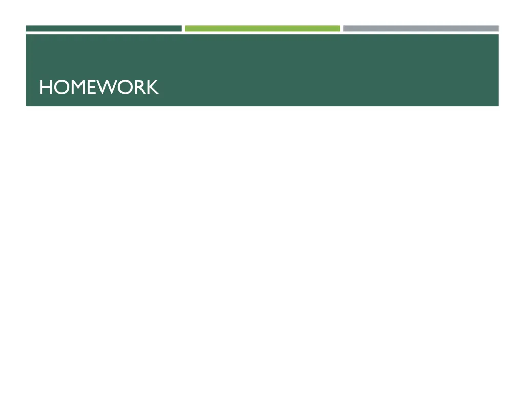homework