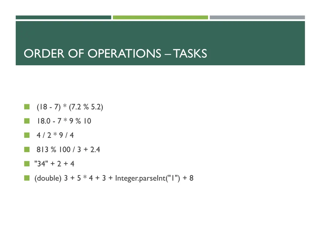 order of operations tasks 1