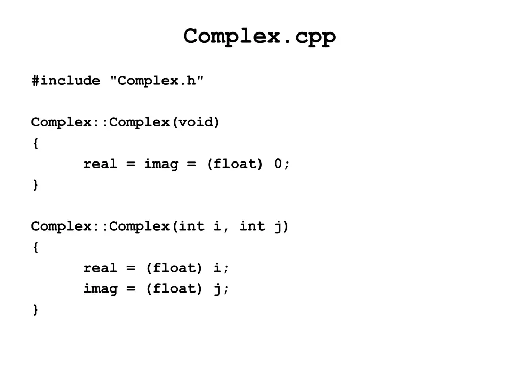 complex cpp