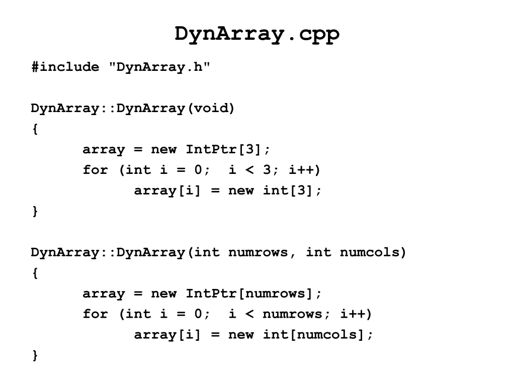 dynarray cpp