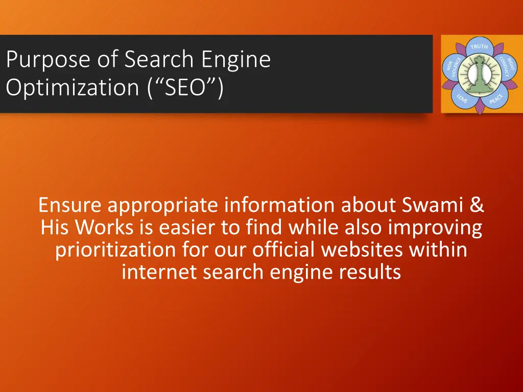 purpose of search engine optimization seo