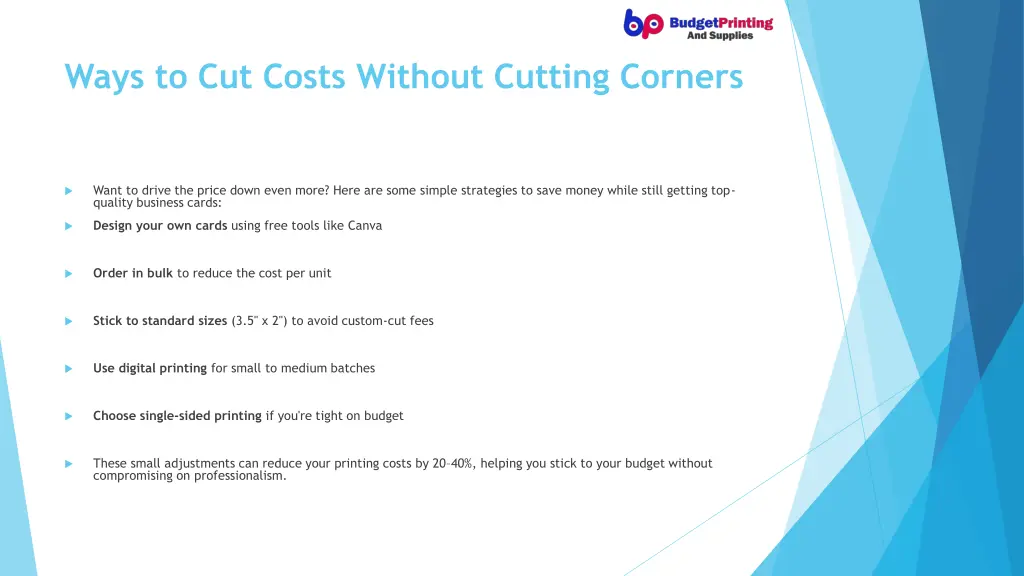 ways to cut costs without cutting corners