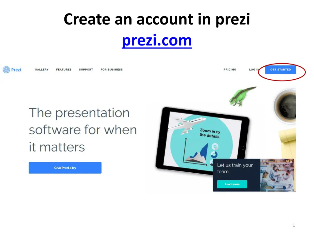 create an account in prezi prezi com
