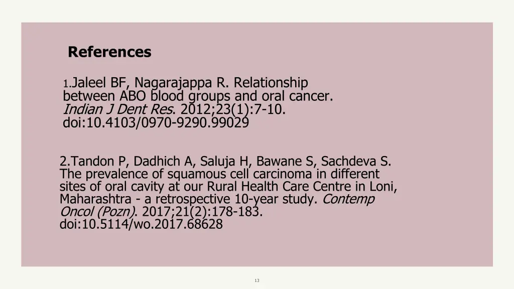 references