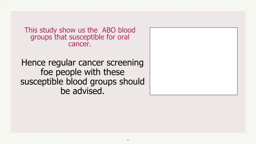 this study show us the abo blood groups that