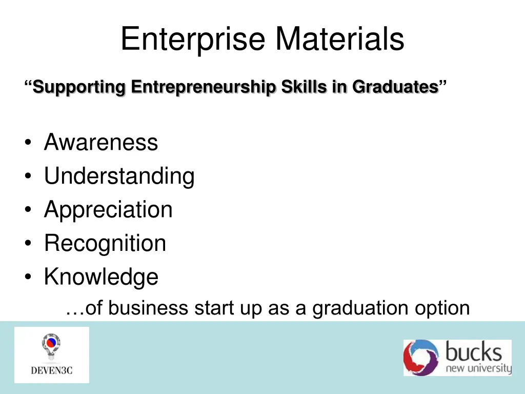 enterprise materials