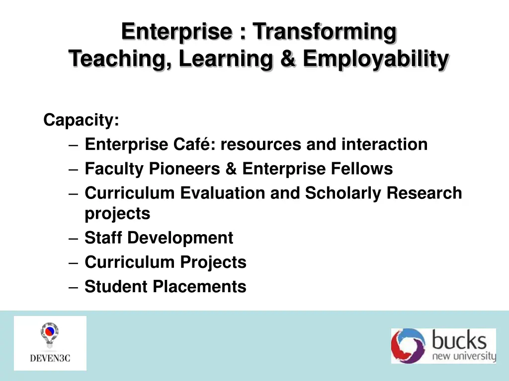 enterprise transforming teaching learning