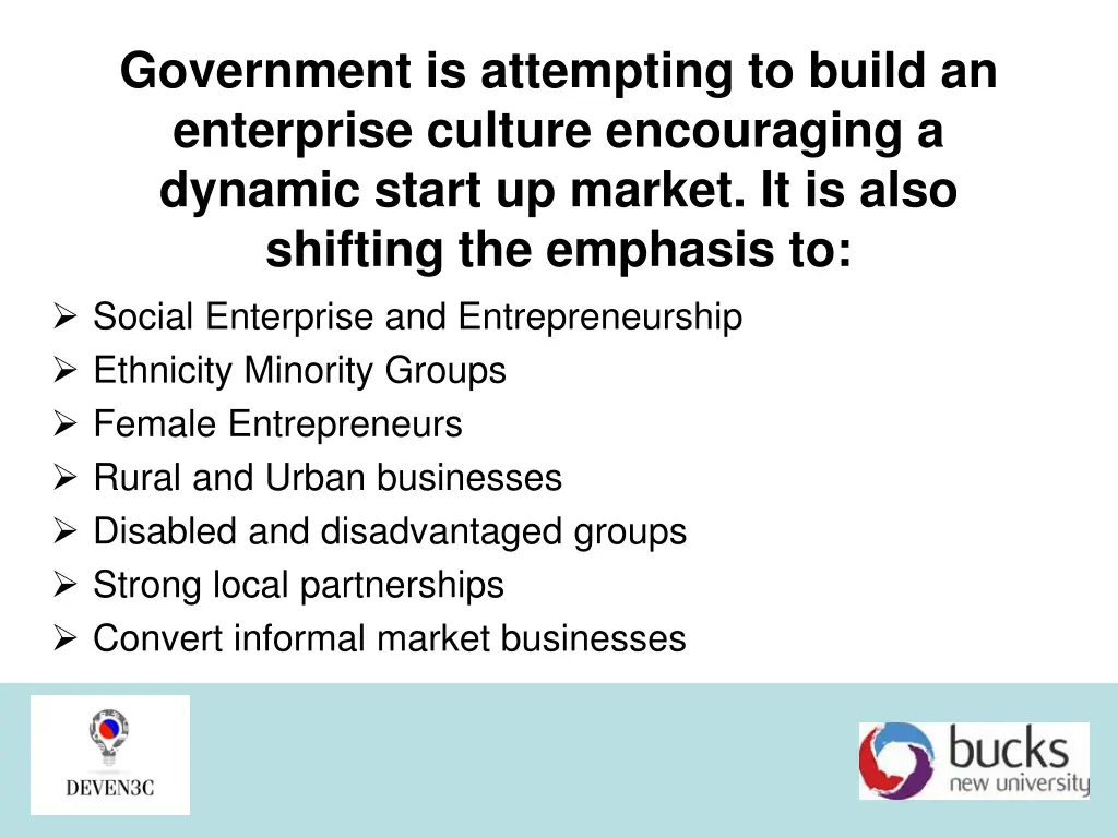 government is attempting to build an enterprise