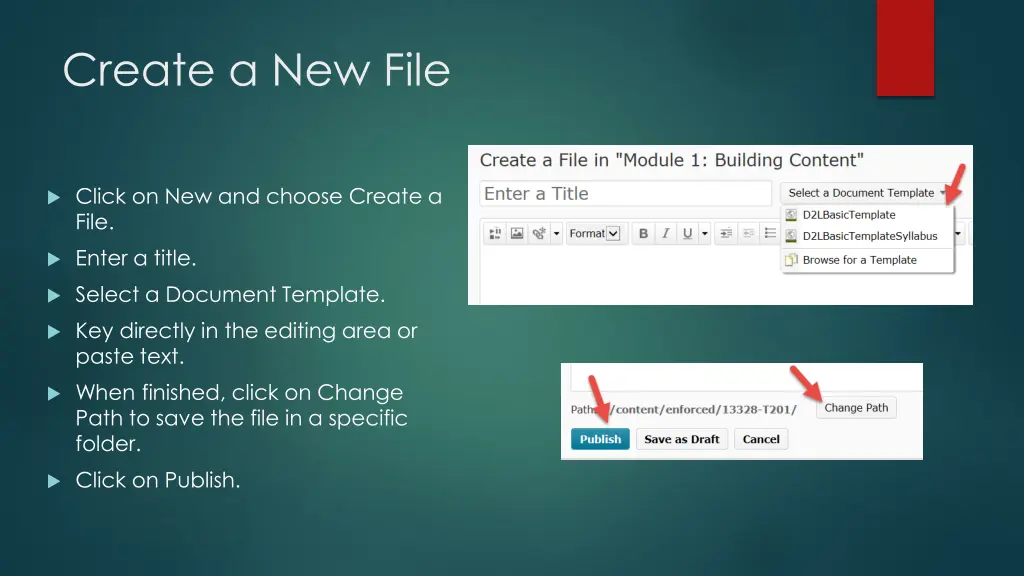 create a new file
