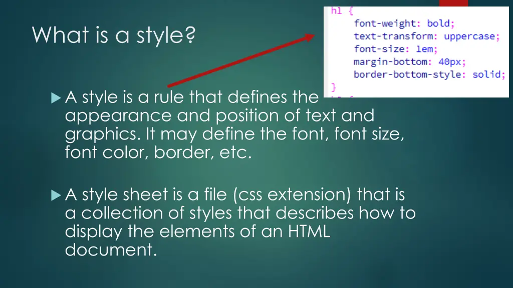 what is a style