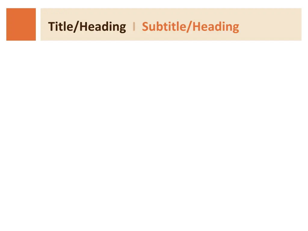 title heading i subtitle heading 1