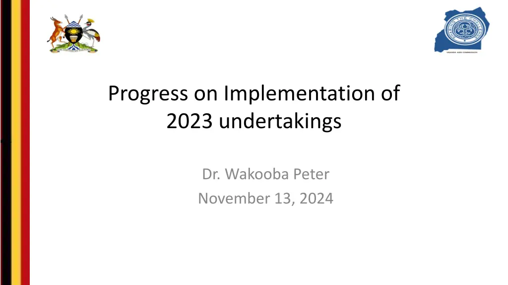 progress on implementation of 2023 undertakings