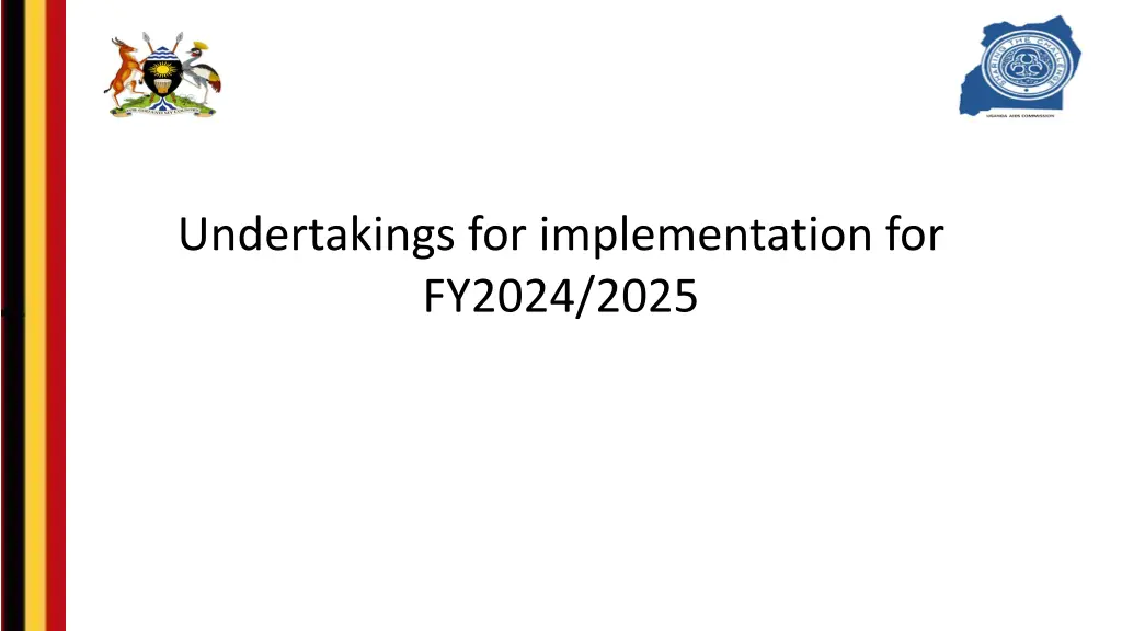 undertakings for implementation for fy2024 2025